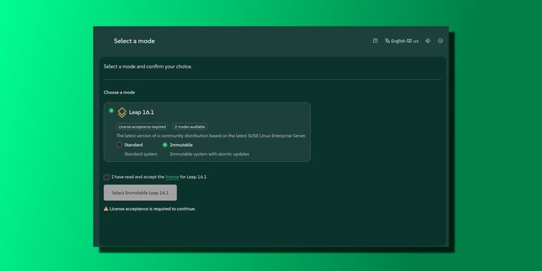 openSUSE Leap 16.1 RC introduces Immutable Mode testing
