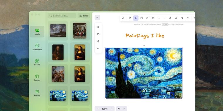 Zen browser 1.23b introduces library system to organize history, media, downloads & spaces