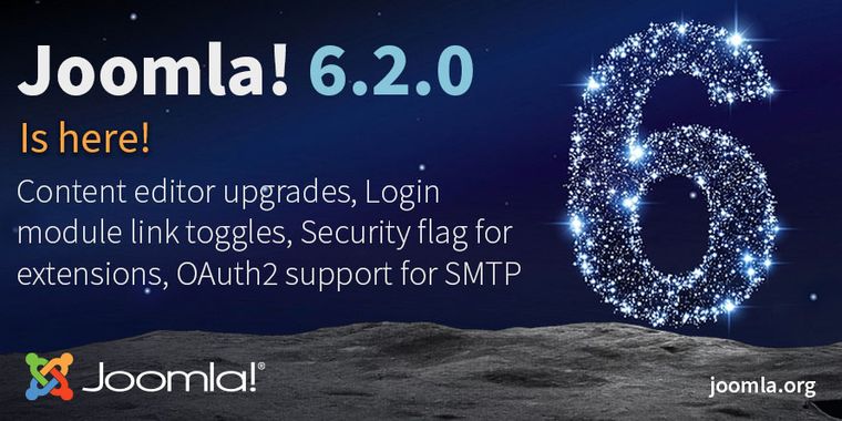 Joomla 6.2 brings TinyMCE editor updates, OAuth2 support, and security flag for extensions