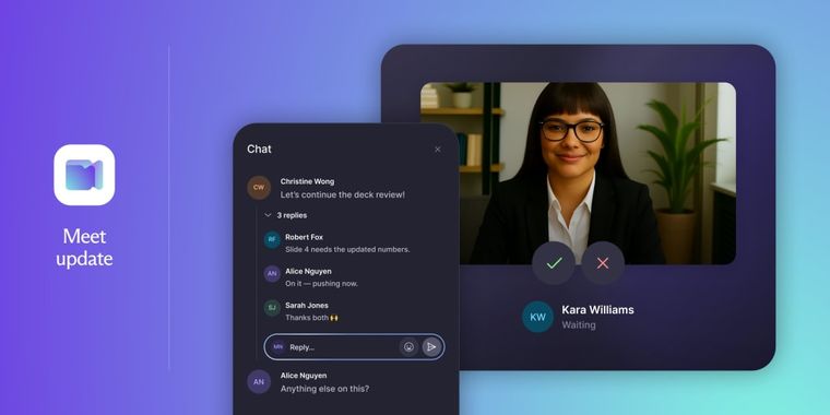 Proton Meet adds new features to give more control to teams: waiting rooms & chat threads