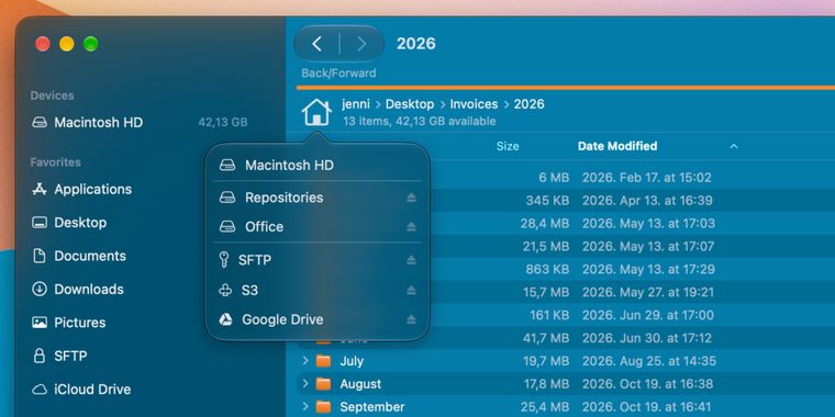 ForkLift 4.7.7 brings mouse navigation and macOS 27 fixes