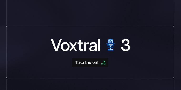 Mistral AI launches Voxtral 3, a new family of speech models for versatile voice agents