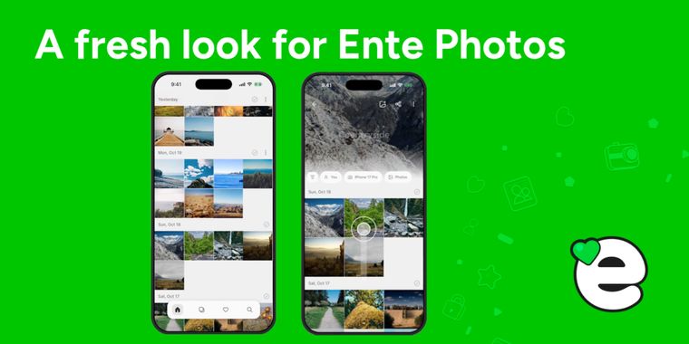 Ente Photos 1.3.66 adds mosaic gallery and editor tools