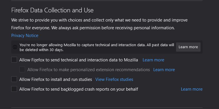 The Windows release of Firefox 75 installs a scheduled telemetry task that can be disabled
