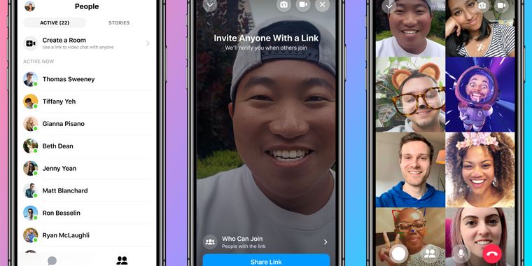 Facebook launches Messenger Rooms, up to 50-person video calls with no time limit
