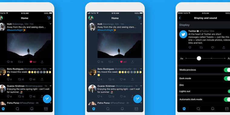 Twitter is introducing an even darker dark mode, initially rolling out for iOS