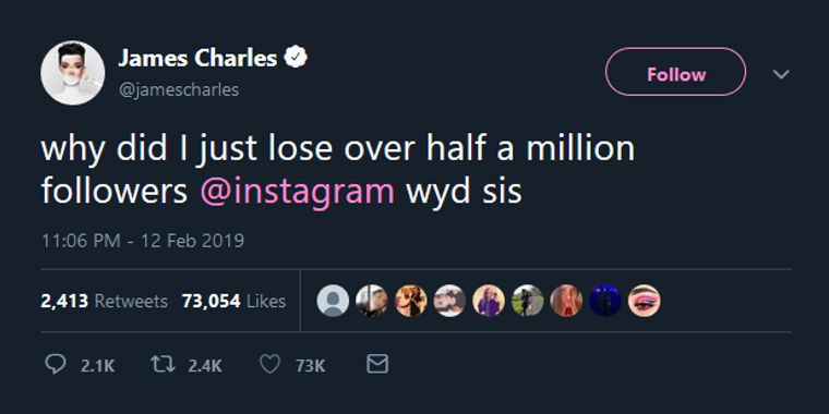 Instagram bug causing follower counts to be drastically inaccurate