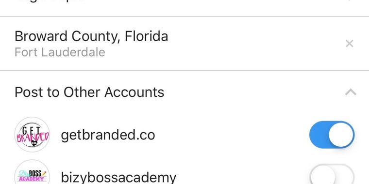 You can now post to multiple Instagram accounts simultaneously