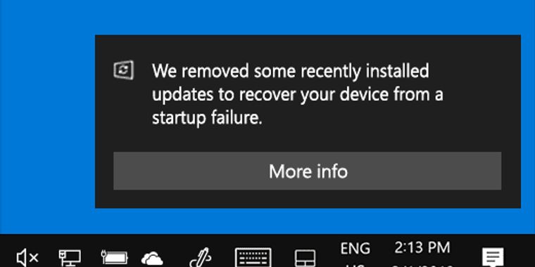 Windows 10 will now uninstall updates that stop your computer from booting