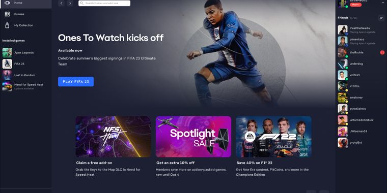 EA officially launches Origin replacement out of beta as "the all new EA app"