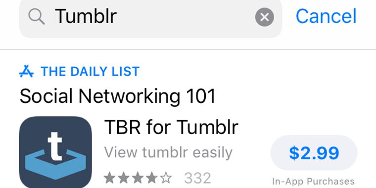 Tumblr temporarily removed from iOS App Store due to potentially illegal illicit content