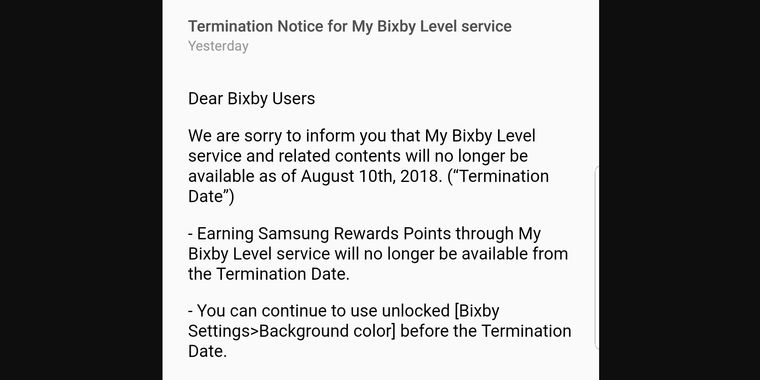 Samsung discontinuing rewards program for Bixby virtual assistant