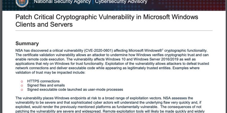 Update Windows 10 as soon as possible to patch broken X.509 certificate validation