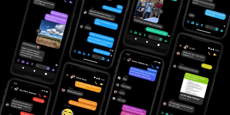 Facebook Messenger's dark mode on Android and iOS is unlocked with a moon emoji