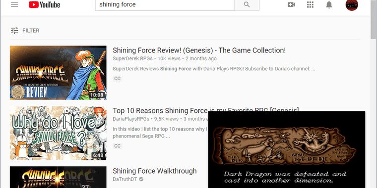 YouTube rolling out miniature picture-in-picture player 