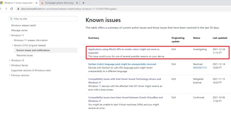 Windows 11 issue that causes some apps to incorrectly render colors confirmed by Microsoft
