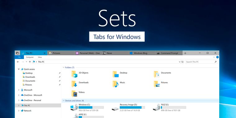 The new build of Windows Insider finally introduces tabs to the File Explorer