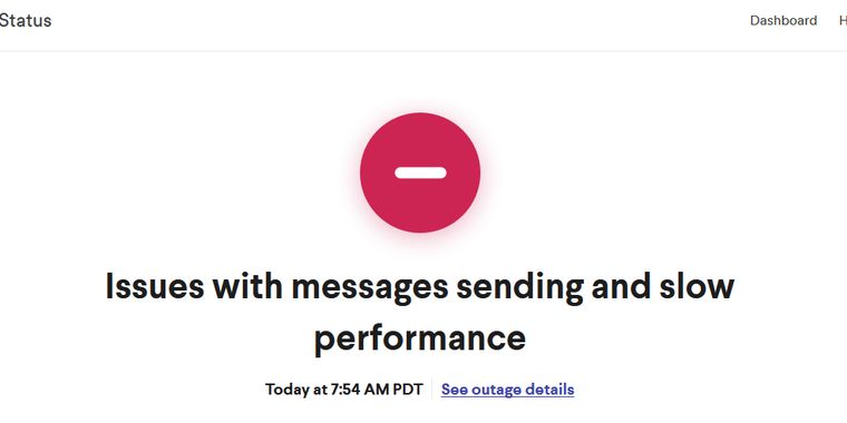 No, it wasn't just you: Slack was down for an hour