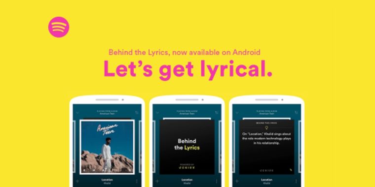 Genius and Spotify "Behind the Lyrics" now on Android
