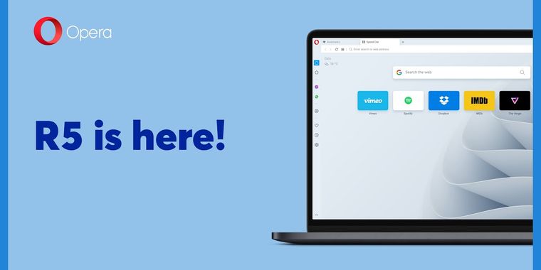 Version R5 of Opera now available, includes Pinboard, popout video call support, and more