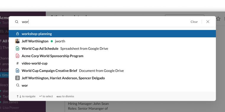 Slack details upcoming features, including upgraded search and a workflow builder