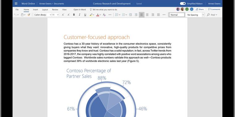 Microsoft rolling out updates to Office for the web and native applications