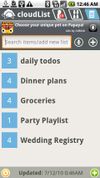 cloudList screenshot 1