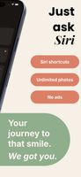 Log your aligners in or out with a Siri phrase, without opening the app. Siri shortcuts, unlimited progress photos and no ads are all in the free app.