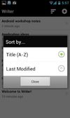 Writer screenshot 2