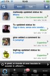 update tab,  you can follow the stream of the community