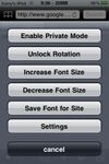 Page options