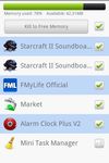 Running applications list