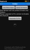 Pro Version to protect Emails and Folders