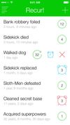 Recur - The Reverse To-Do List screenshot 1