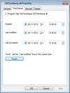 Property display when only one file is selected.