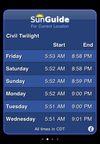 Civil twilight screen