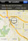Setting a preferred location using Google Maps