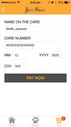In-app payments using Credit cards with mobile commerce apps
