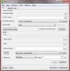 First screen when launched. This is where you select your inputs and configure encoding settings.