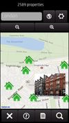 Searching in Map mode