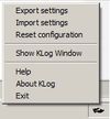 Klog screenshot 2
