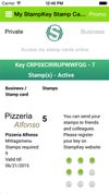 See the stamps you have received from businesses which use StampKey to give loyalty stamps and rewards. You can forward unused stamps to friends and colleagues