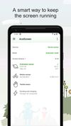 In automatic mode, the application uses your device's sensors and other available information and, depending on them, decides whether to keep the screen active or allow it to turn off.