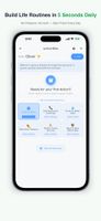 Effortless 5-second daily routine creation and lightweight habit tracking.