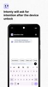 Intenty will ask for your intention after the device is unlocked