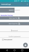 AESCrypt for Android (AndroidCrypt) screenshot 1