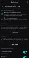 Split tunneling: choose apps and sites that bypass the VPN