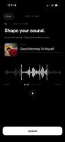 Upload your own audio and trim it, so the alarm starts where you want.