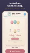 Baby shower, nesting party and reveal invitations