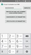 Android GPS to SMS screenshot 2